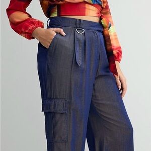NWT 🏷️ Women’s Deep Blue Shine Cargo Pants